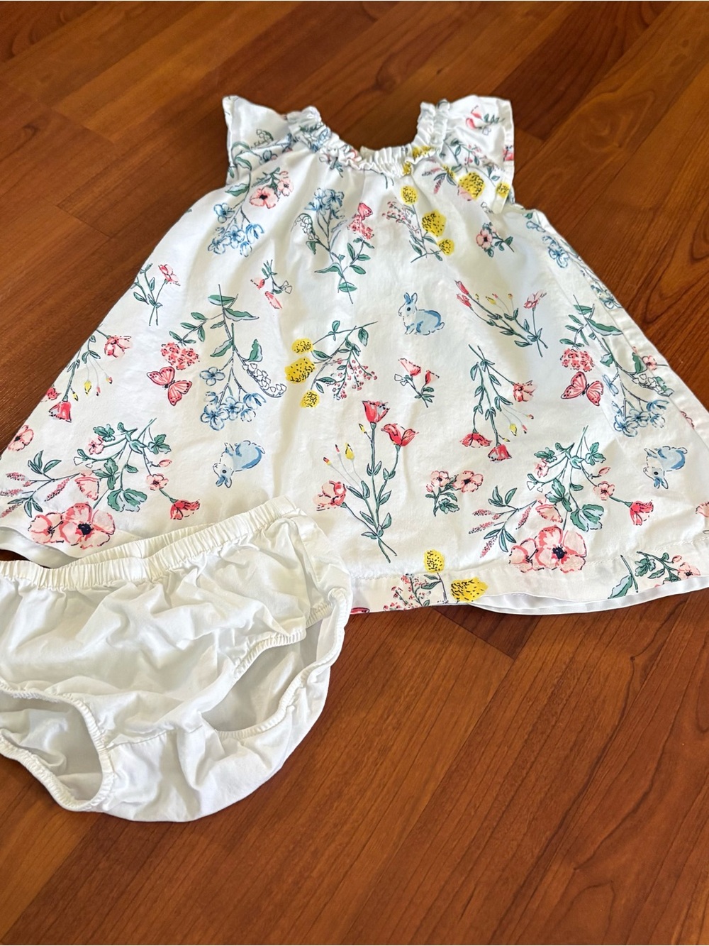 Carter's White Floral Sundress with Matching Bloomers 12 month